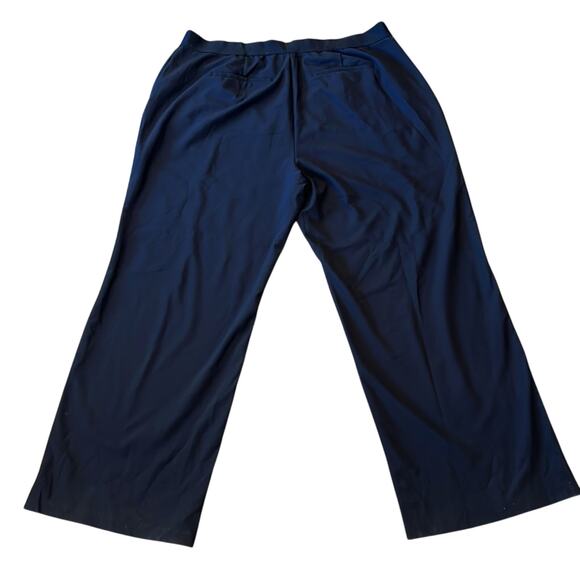 Good American Black Pull-on Elastic Waist Wide Leg Trouser Size 3XL Tall - Picture 3 of 11